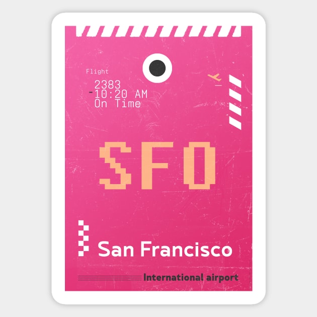 SFO San Francisco design Sticker by Woohoo